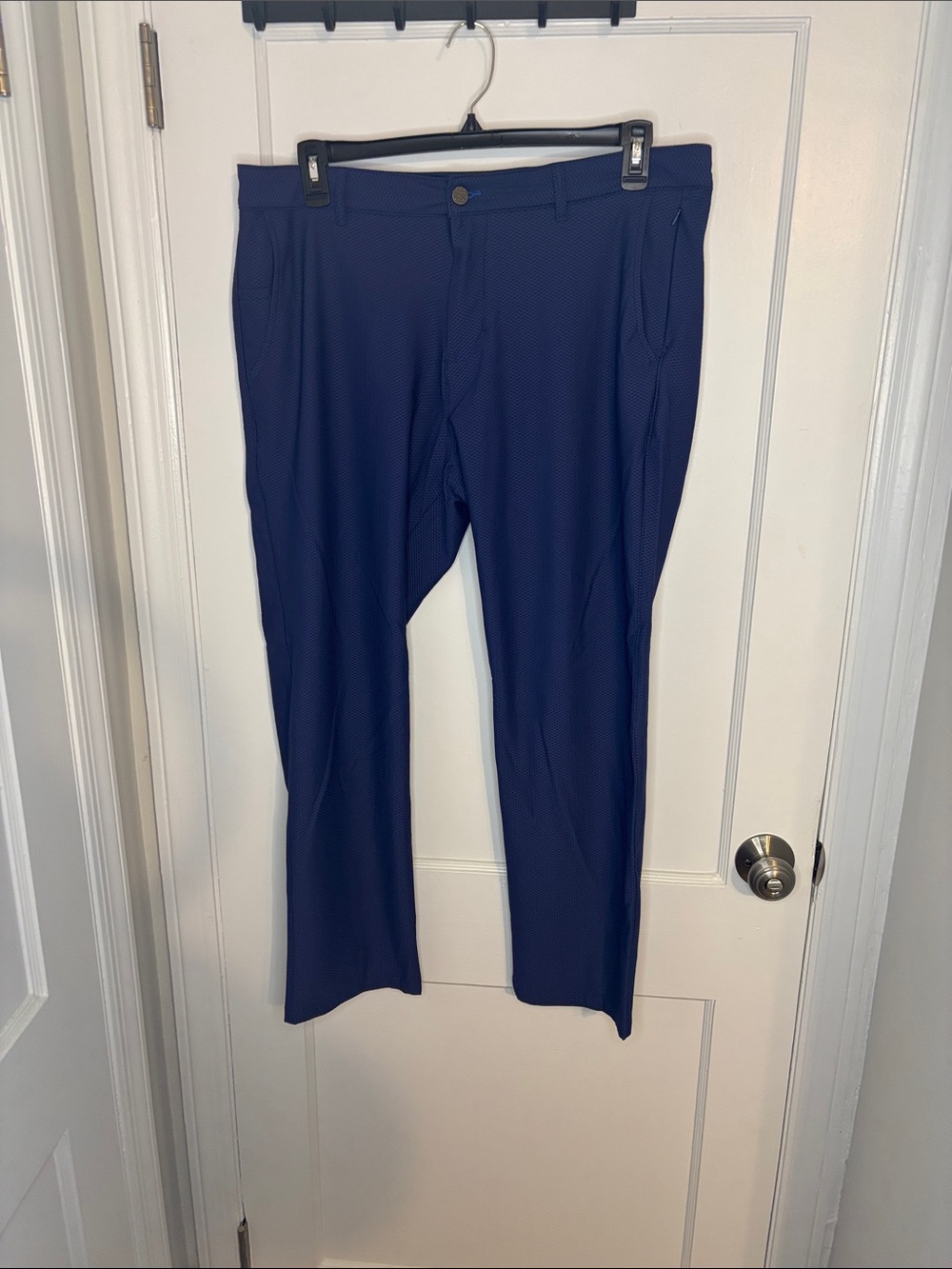 Tailored Men's Dress Pants in Deep Blue